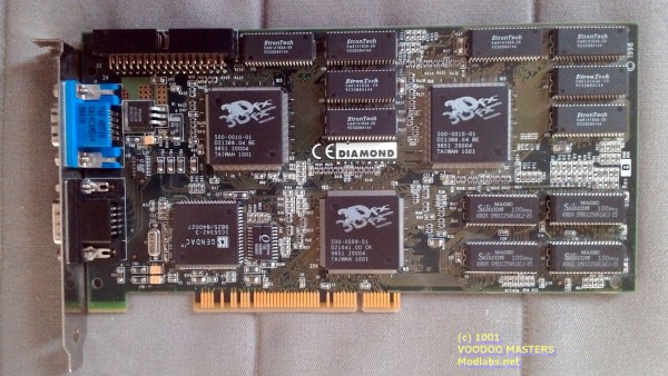 DIAMOND MONSTER 3D II 12MB Rev B 100MHz - Made in Taiwan - 3498